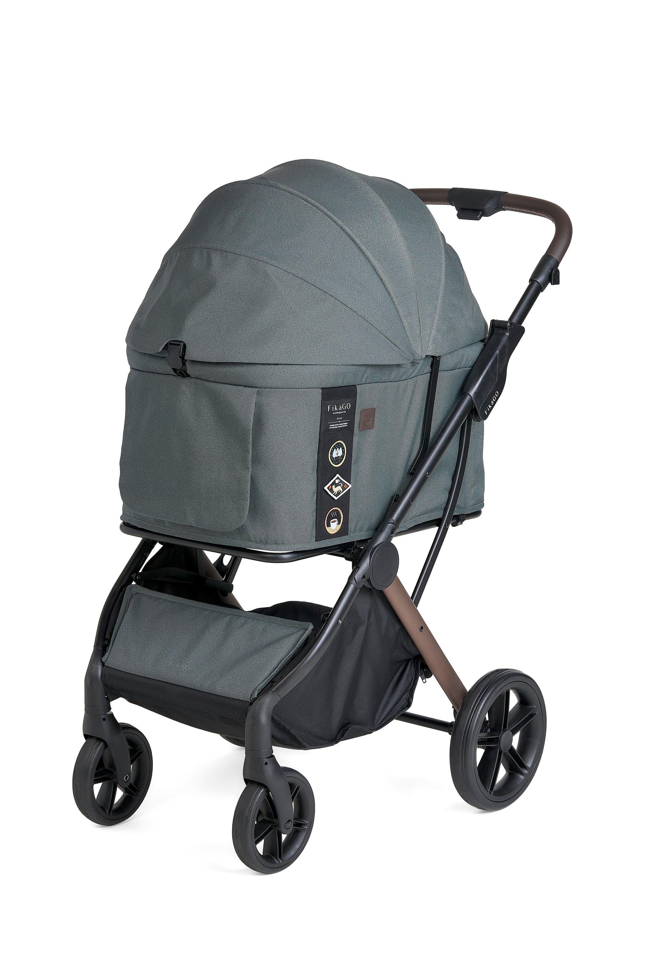 AGILE 2 | Auto Folding Medium Pet Stroller- Vintage Green