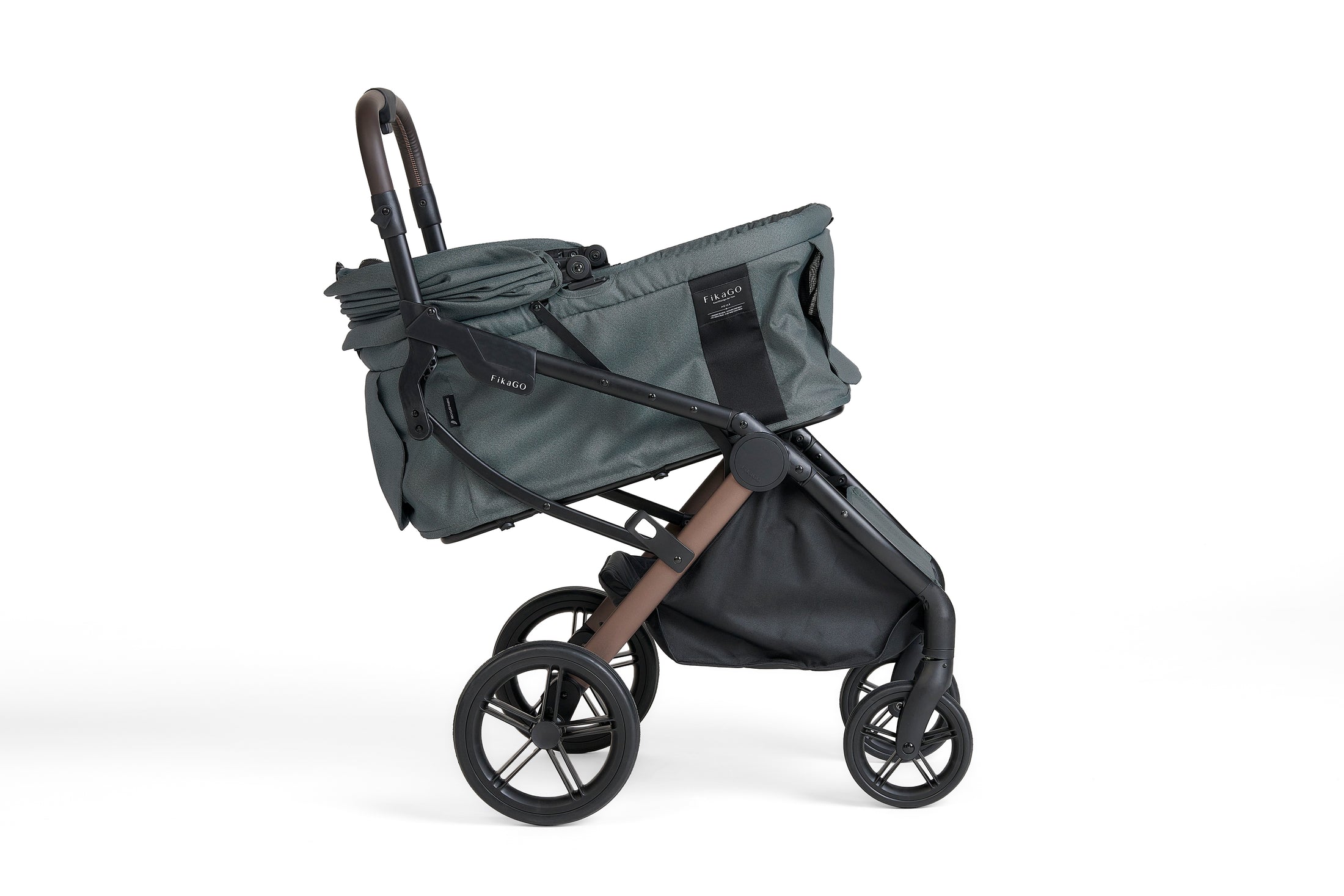 AGILE 2 | Auto Folding Medium Pet Stroller- Soft Grey