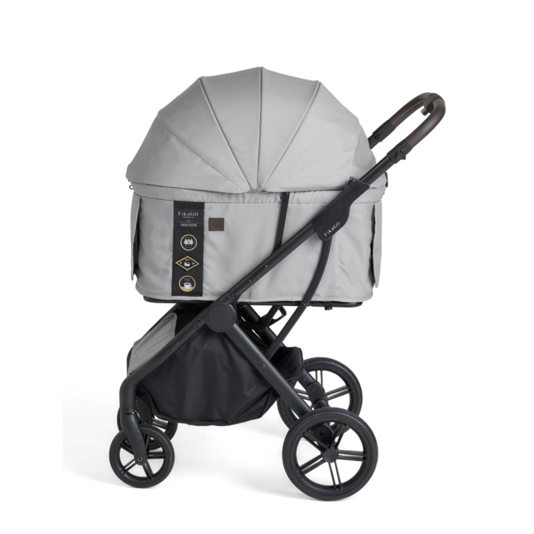 AGILE 2 | Auto Folding Medium Pet Stroller- Soft Grey